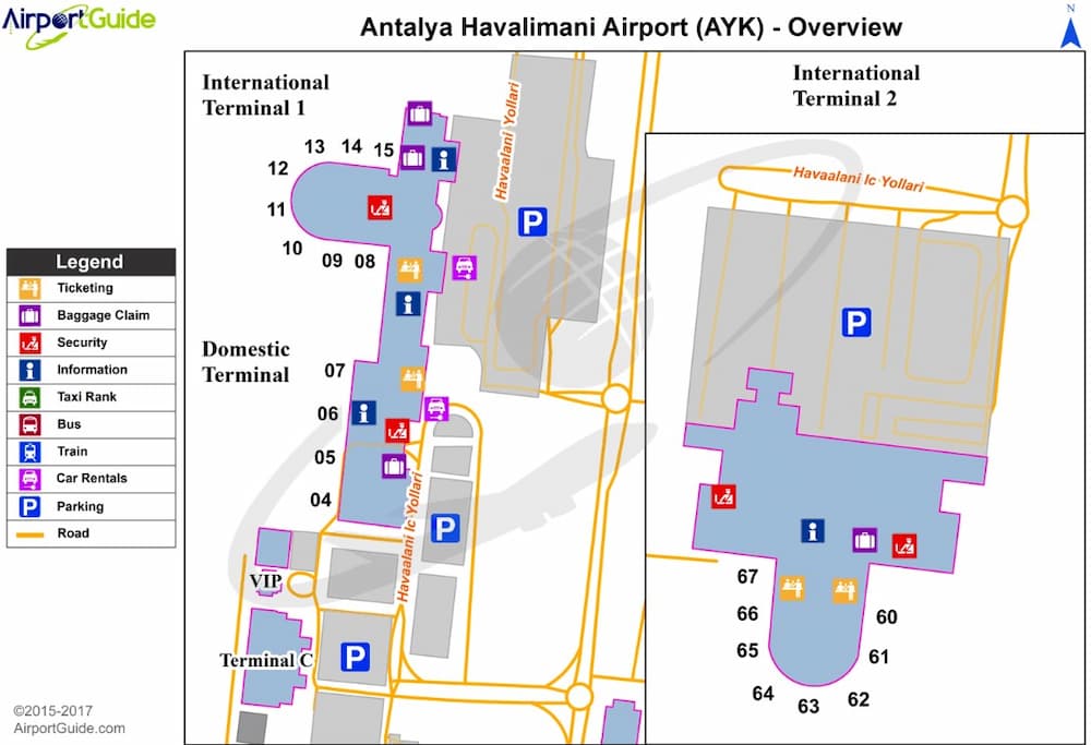 Where to buy SIM Card at Antalya Airport - Airport map