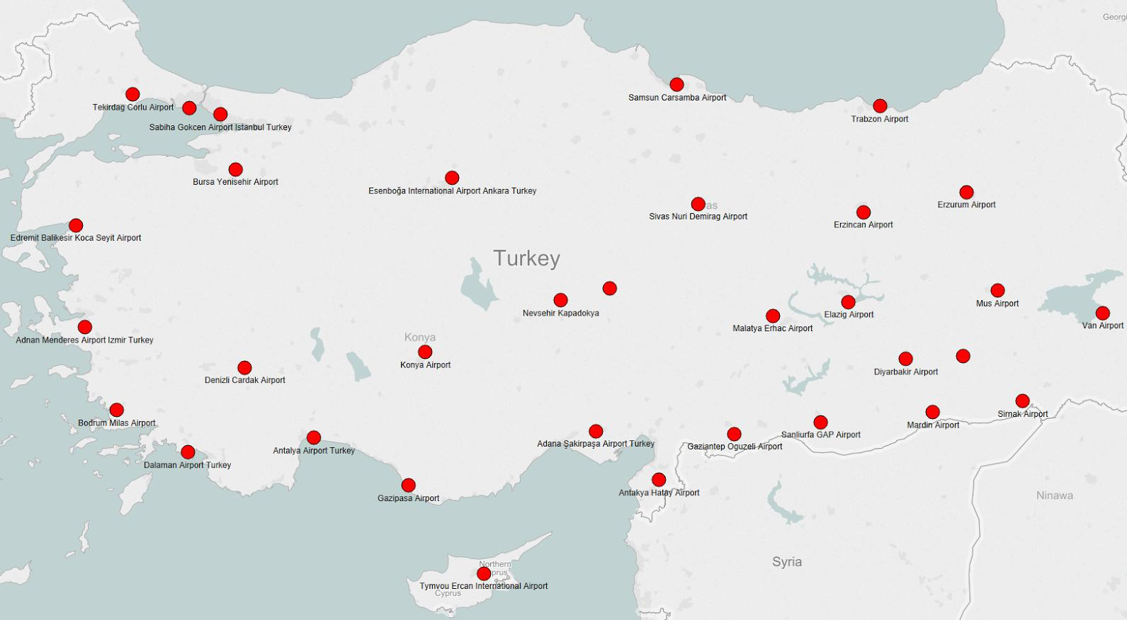 turkey-airport-map